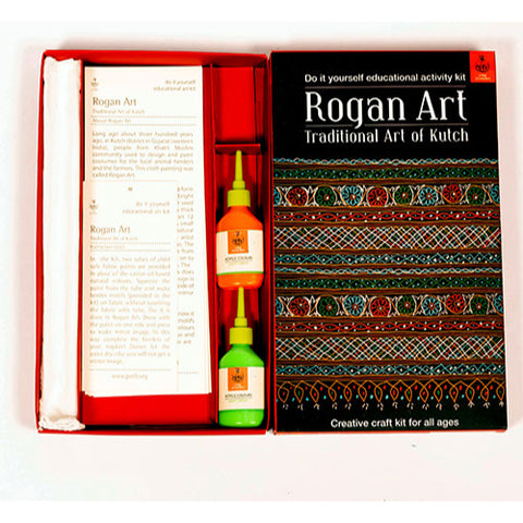 DIY Colouring Folk Art kit Rogan Painting
