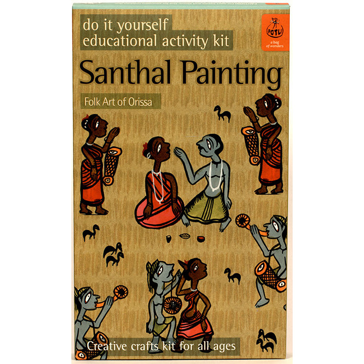 DIY Colouring Folk Art kit Santhal painting