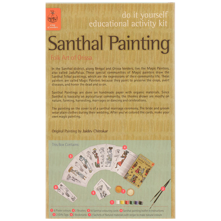 DIY Colouring Folk Art kit Santhal painting