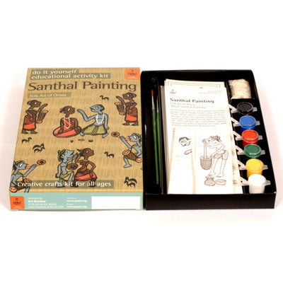 DIY Colouring Folk Art kit Santhal painting