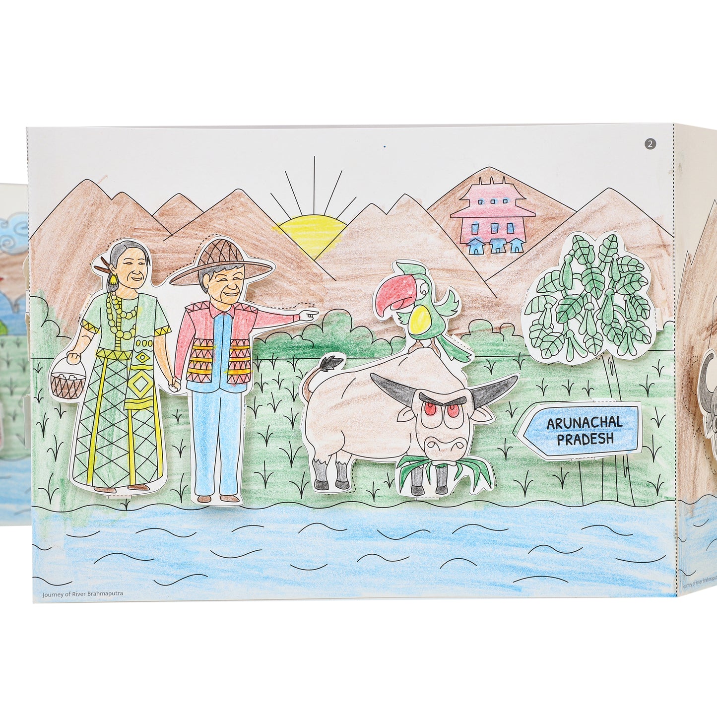 DIY Colouring kit Journey of River Brahmputra