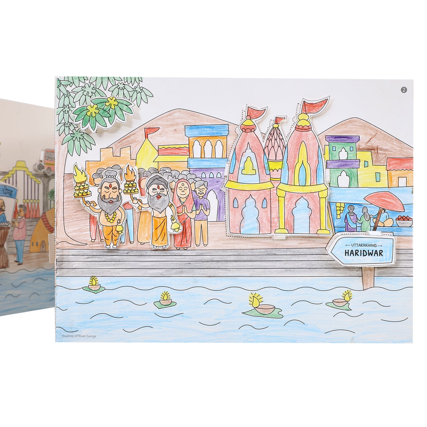 DIY Colouring kit Journey of River Ganga