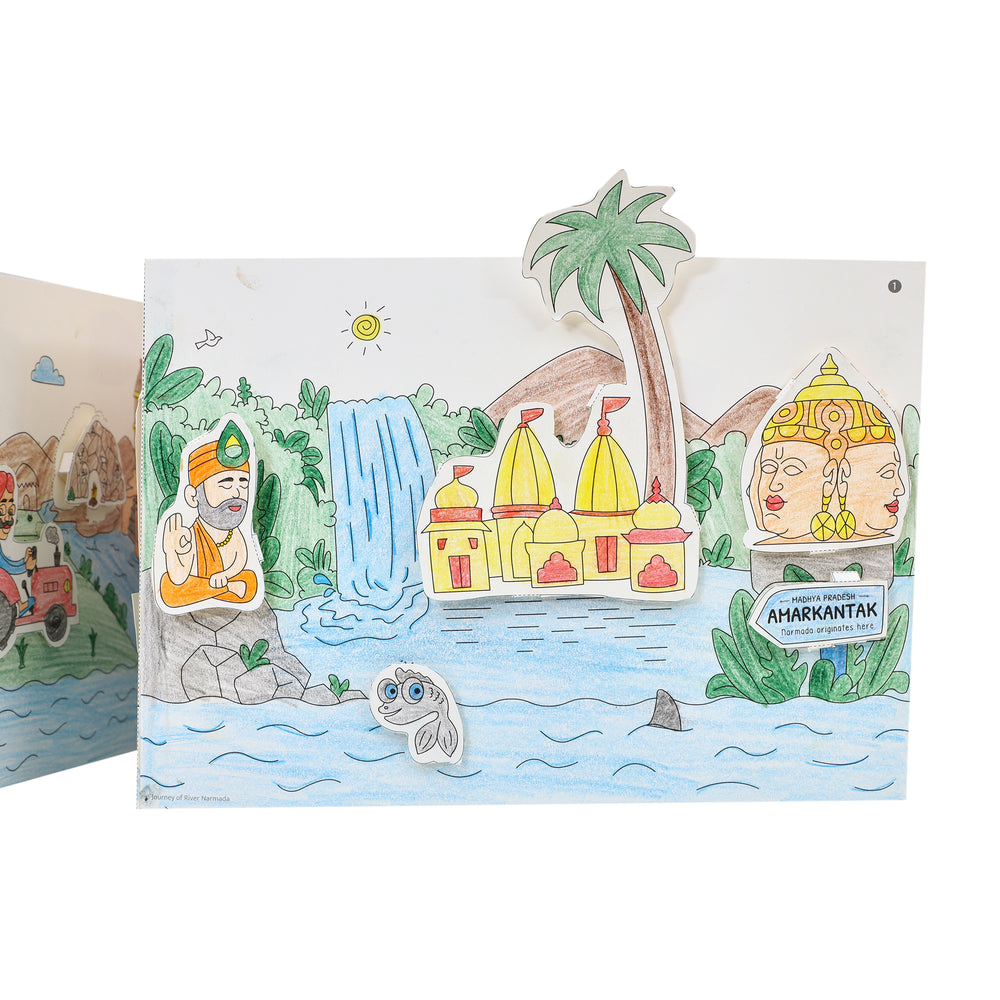 DIY Colouring kit Journey of River Narmada
