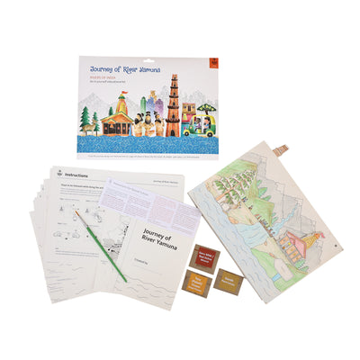 DIY Colouring kit Journey of River Yamuna