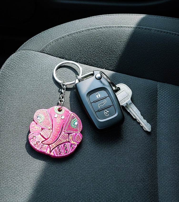 Abstract Pastel Keychains
