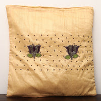 Lotus Buta - Sequin & Beadwork Raw Silk Cushion Cover (Set of 5)