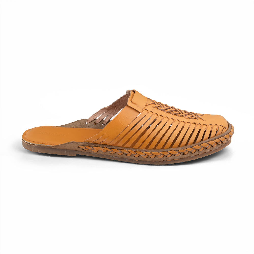 CSK Yellow - Handmade Leather Loafer Kolhapuri Chappal for Men