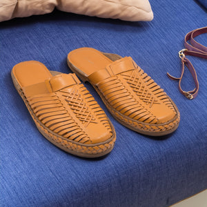 CSK Yellow - Handmade Leather Loafer Kolhapuri Chappal for Men
