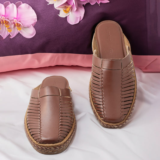Brown Sherry  - Handmade Kolhapuri Leather Loafer for Men