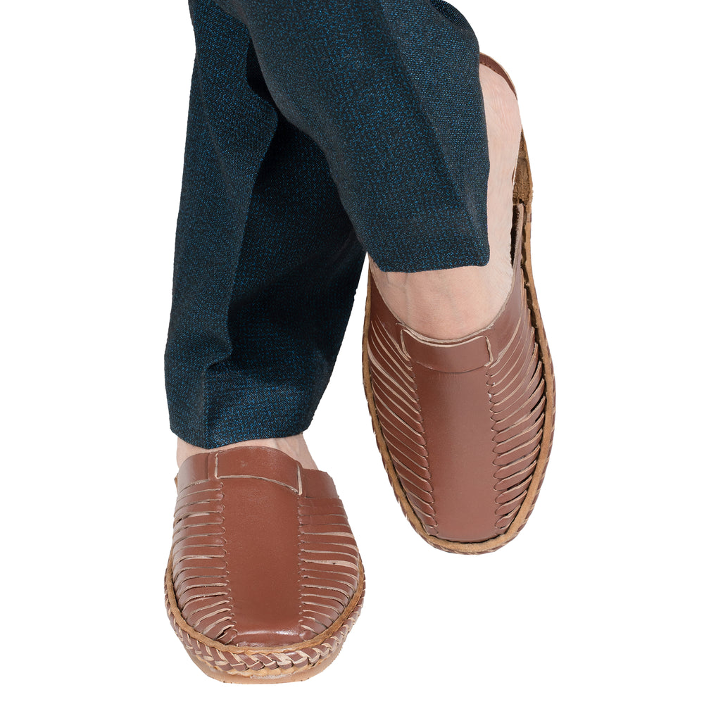 Brown Sherry  - Handmade Kolhapuri Leather Loafer for Men