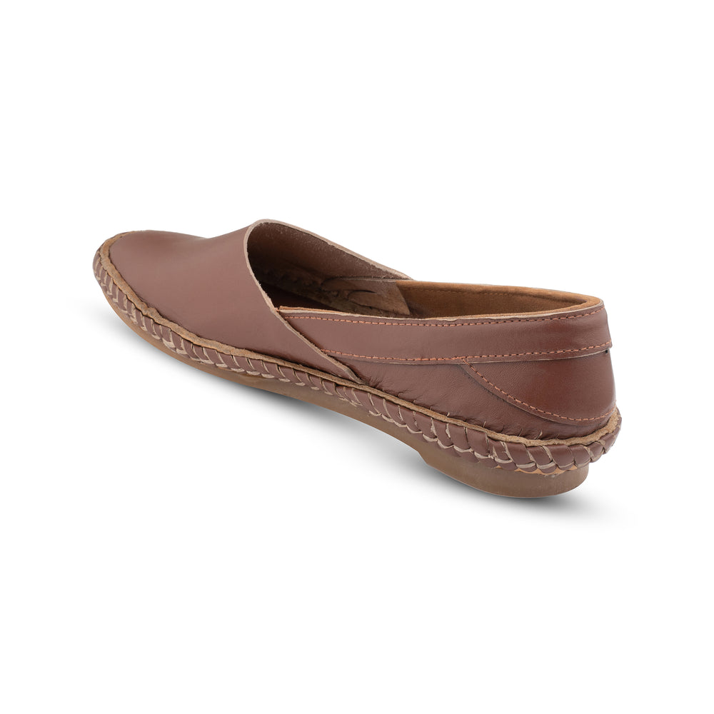 Umber - Kolhapuri Bantu Leather Loafer for Women