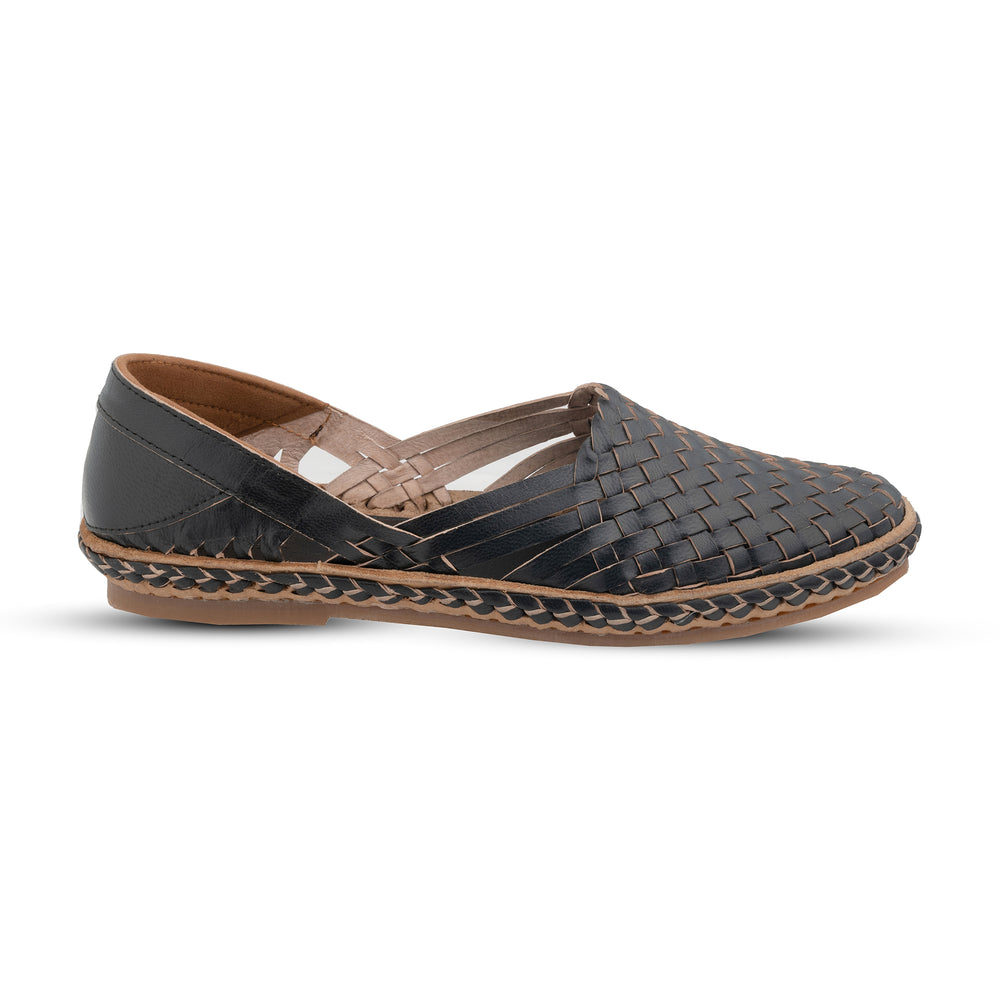 Ebony - Handmade Kolhapuri Leather Loafer for Women