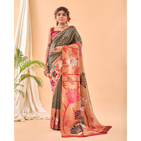 Fulrani Black Paithani Silk Handwork Saree