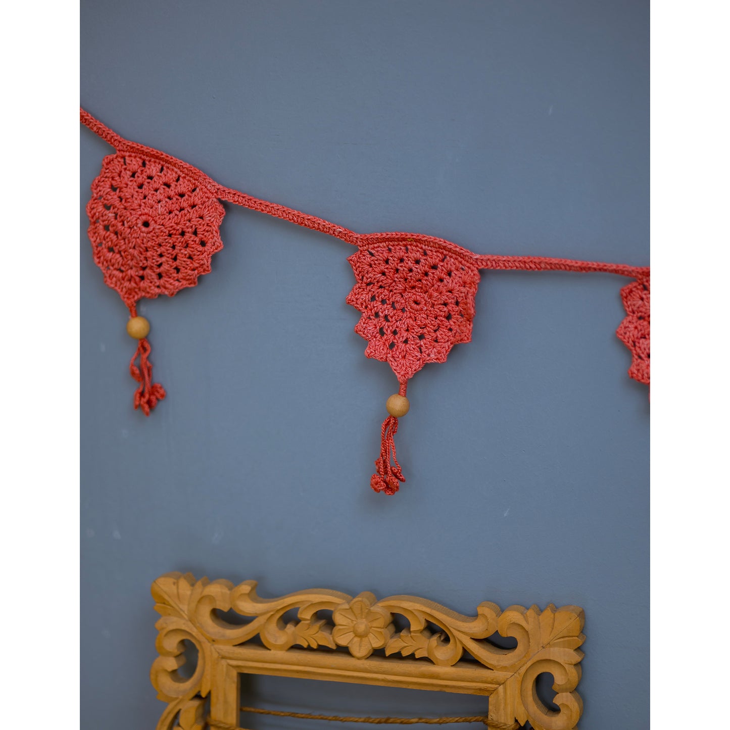 Bird Boho Bunting ~ Rust Red