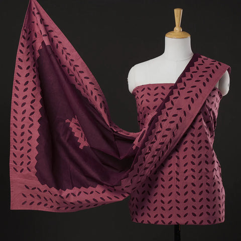 Barmer Applique Cut Work Suit material set