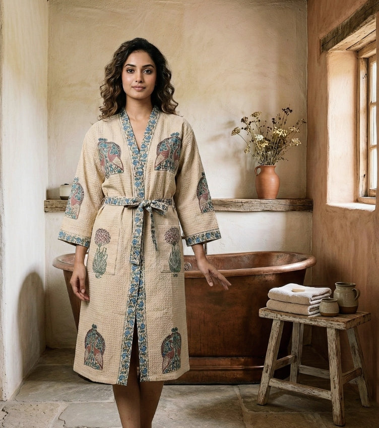 Sanganeri Bath Robes