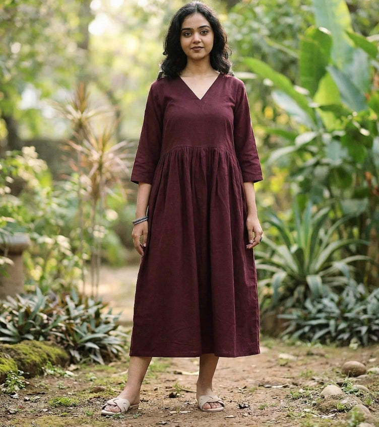 Plain Cotton Dresses