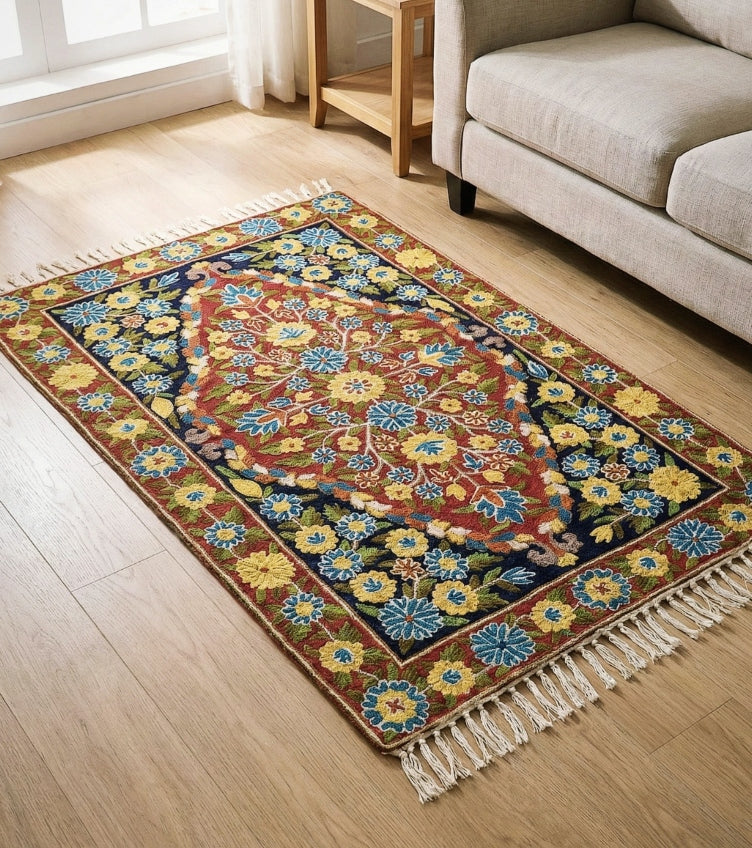 Crewel Embroidery Rugs