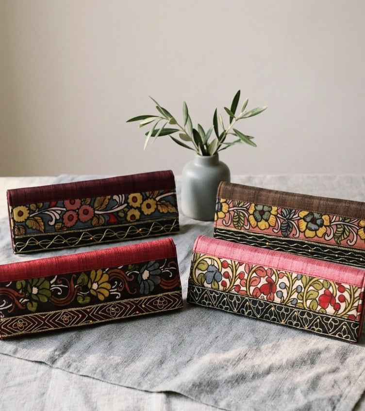 Kalamkari Clutches
