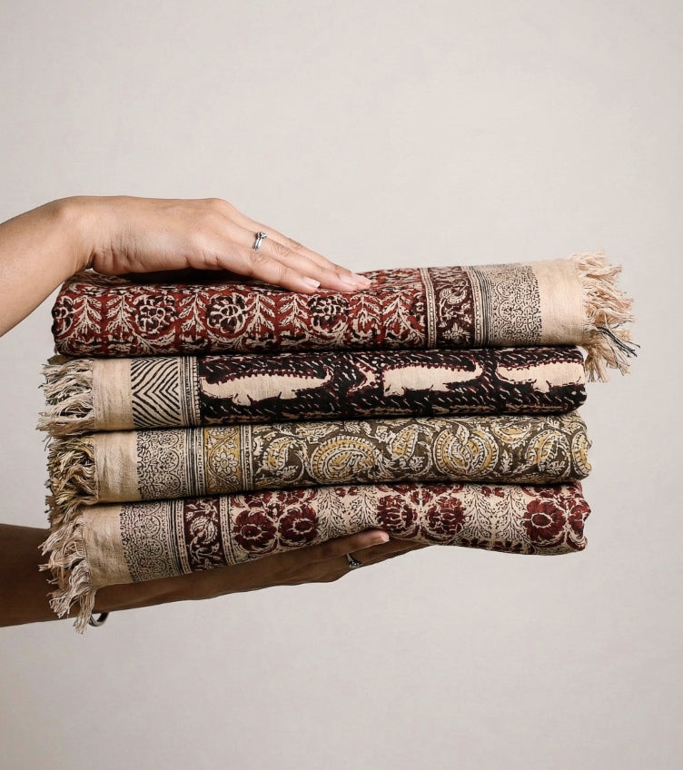 Kalamkari Print Towels