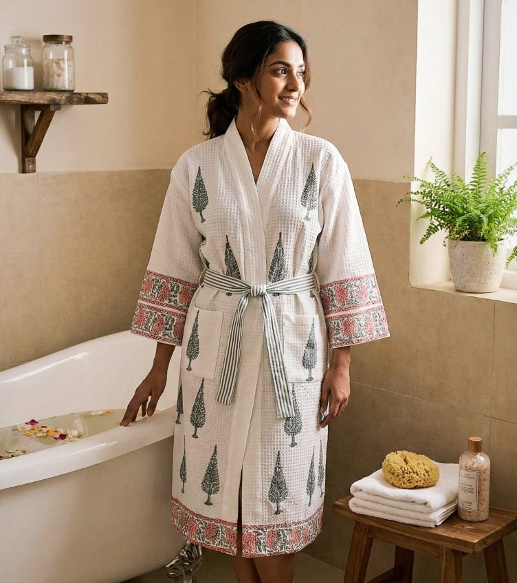Sanganeri Bath Robes