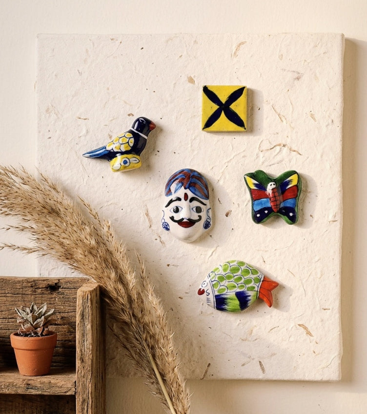 Blue Pottery Magnets