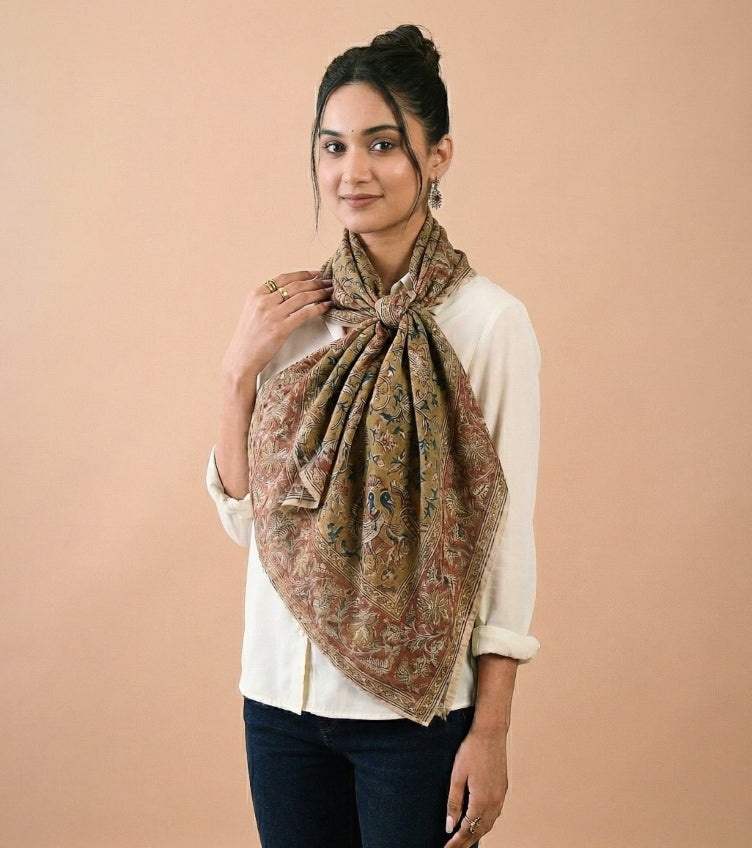 Kalamkari Print Scarves