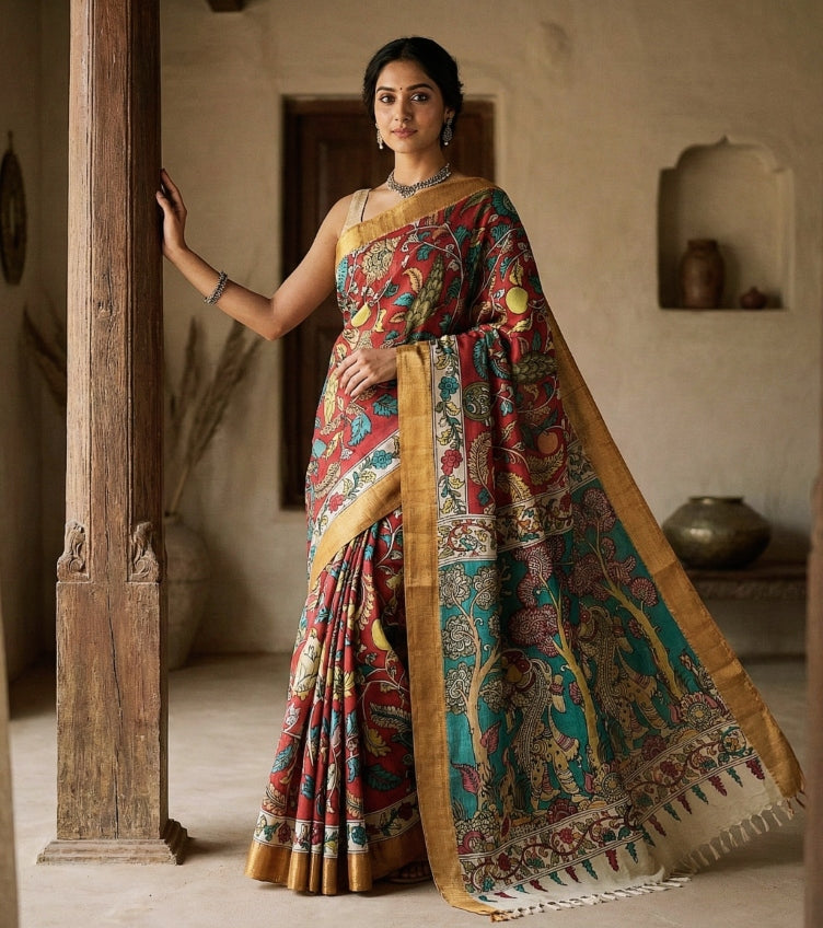 Kalamkari Penwork Sarees