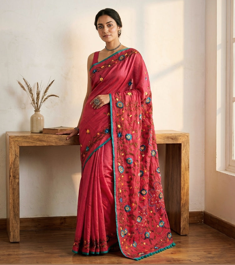 Phulkari Embroidery Sarees