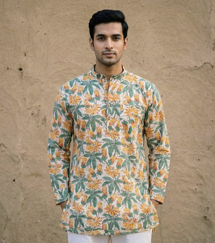Sanganeri Men's Kurtas