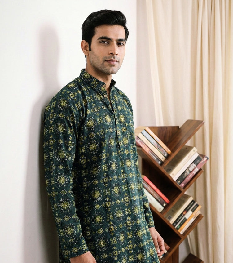 Ajrakh Men's Kurtas