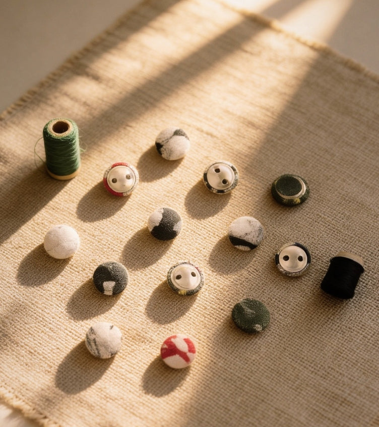 Handmade Fabric Button Sets