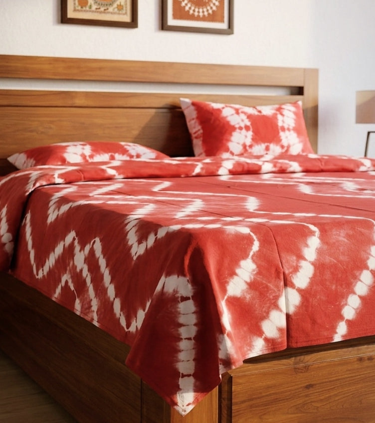 Shibori Tie-Dye Bedsheets