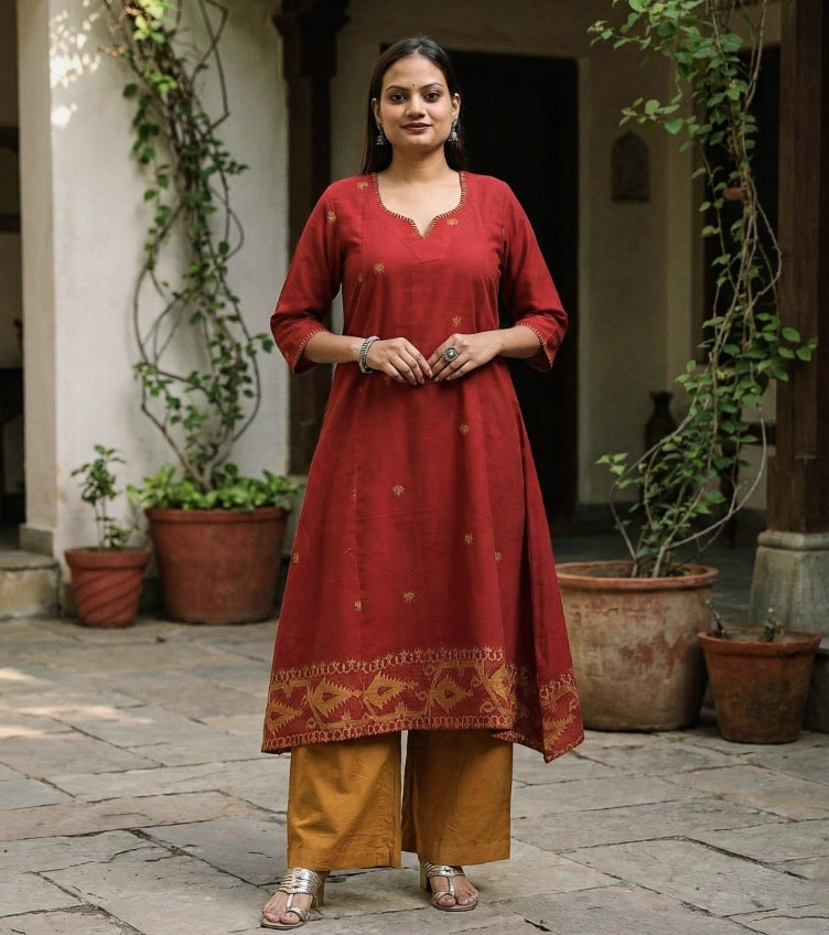 Embroidered Buti Kurtas