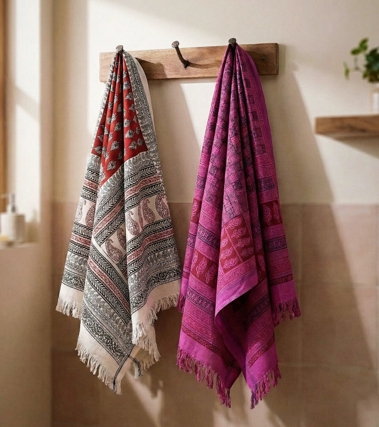 Bagh Print Towels