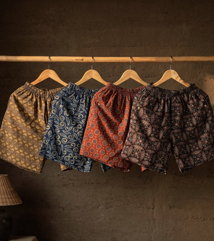 Ajrakh Print Shorts