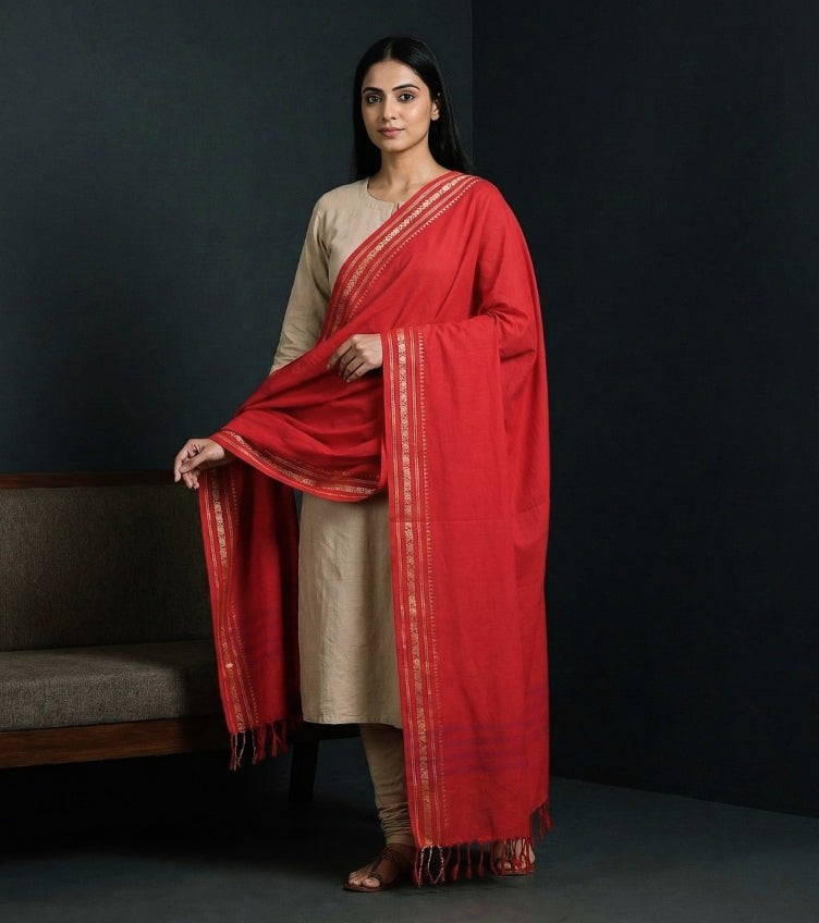 Plain Cotton Dupattas