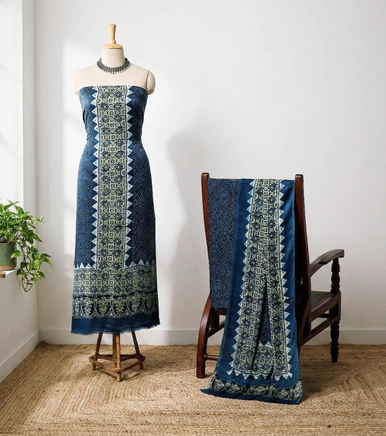 Ajrakh Dress Materials