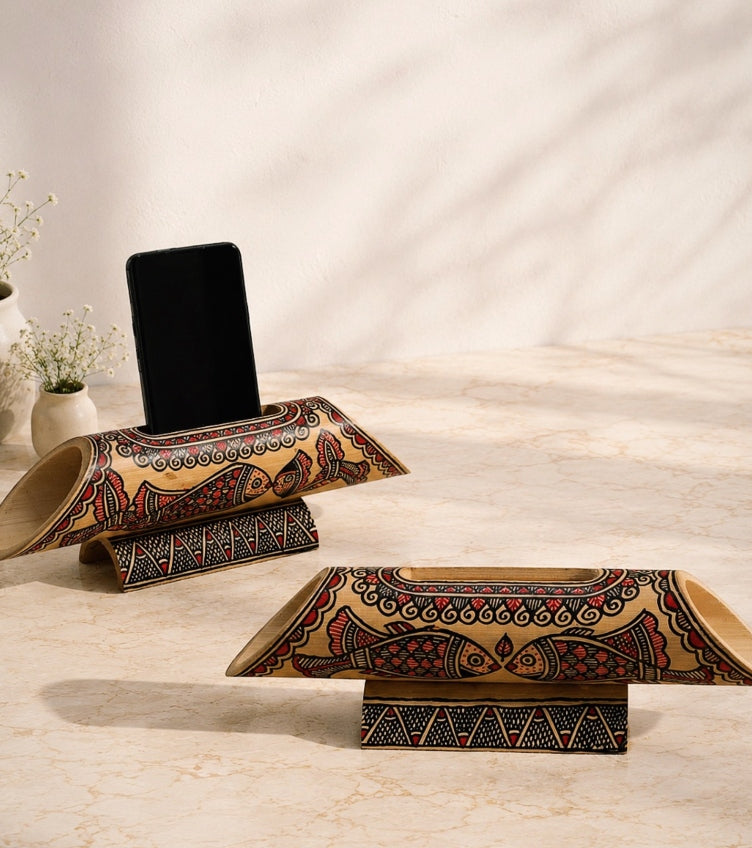 Madhubani Bamboo Speakers