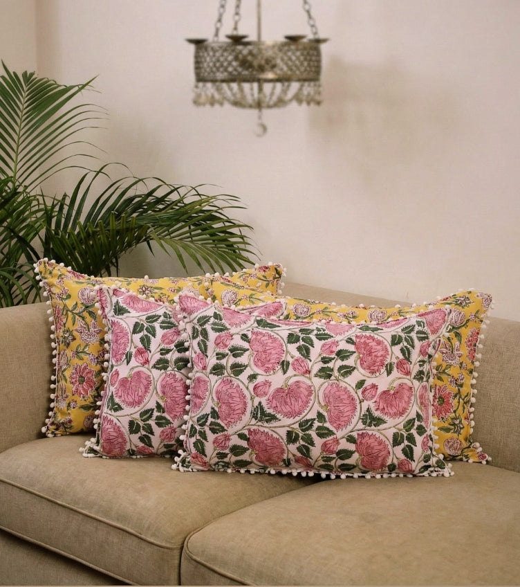 Block Print Pillow Covers