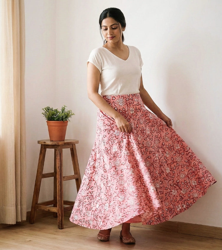 Sanganeri Print Skirts