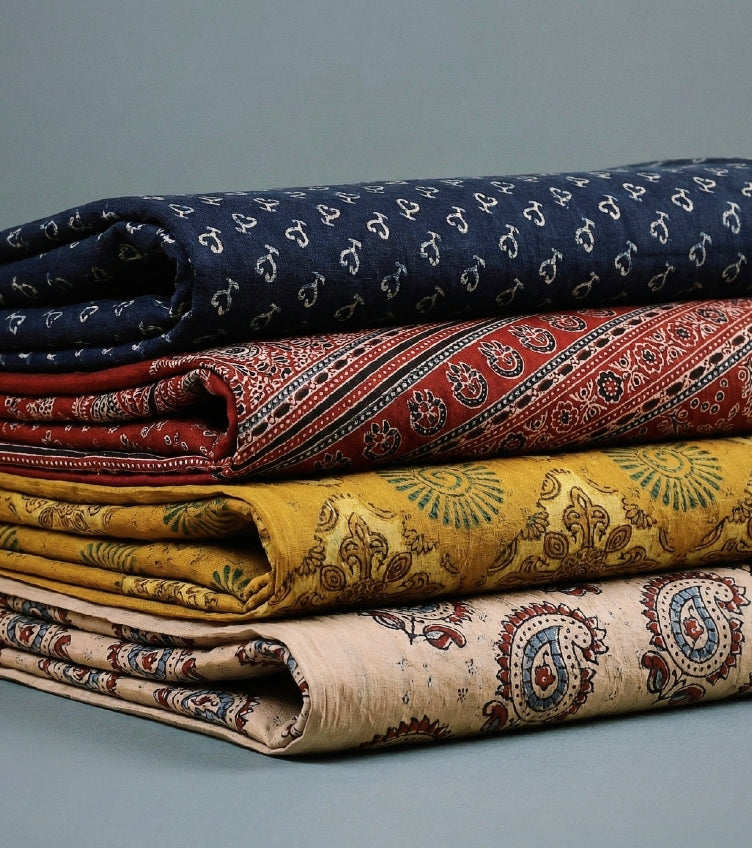Ajrakh Print Fabrics