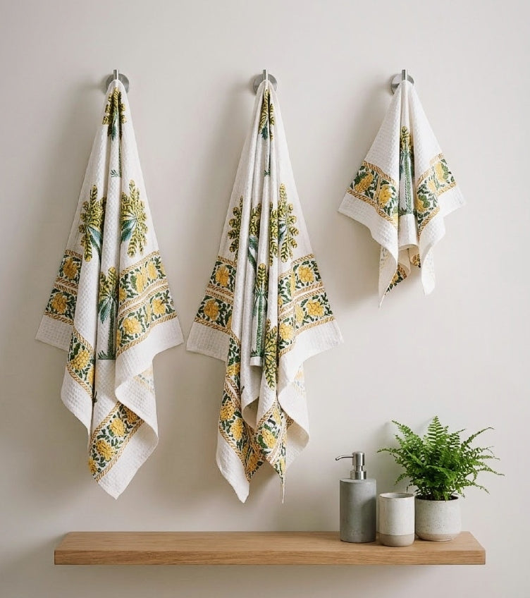 Sanganeri Print Towels