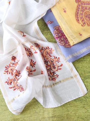 The beautiful art of crewel embroidery from kashmir