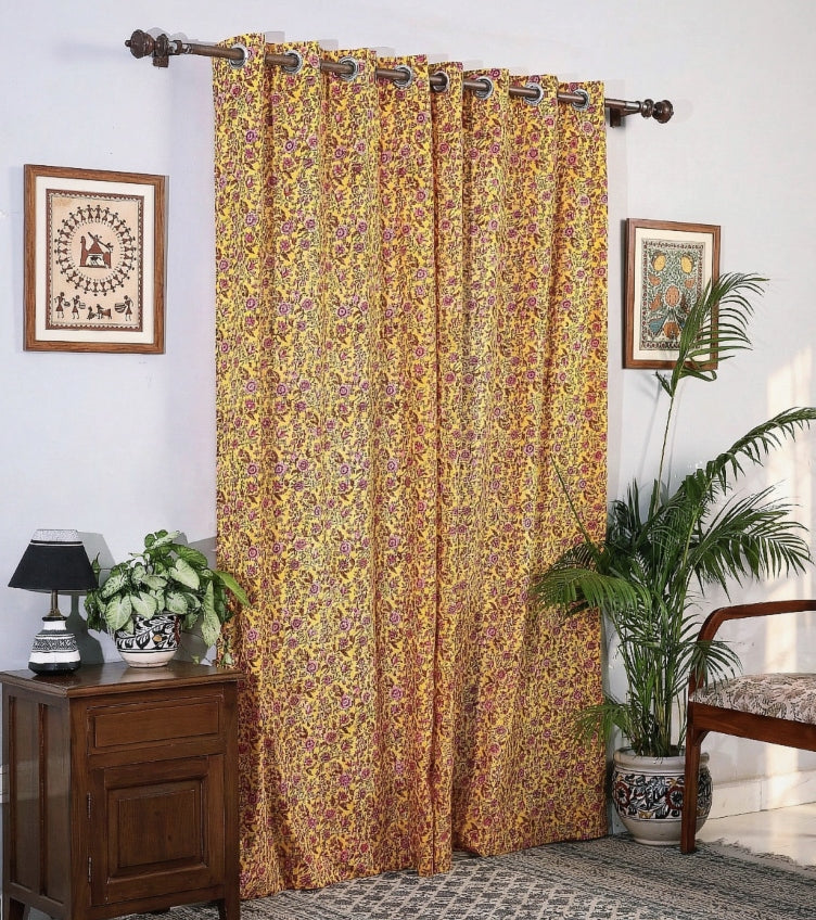Sanganeri Print Curtains