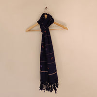 Black - Blue Multicolor Handwoven Merino Wool