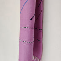 Purple Handwoven Merino Wool Stole