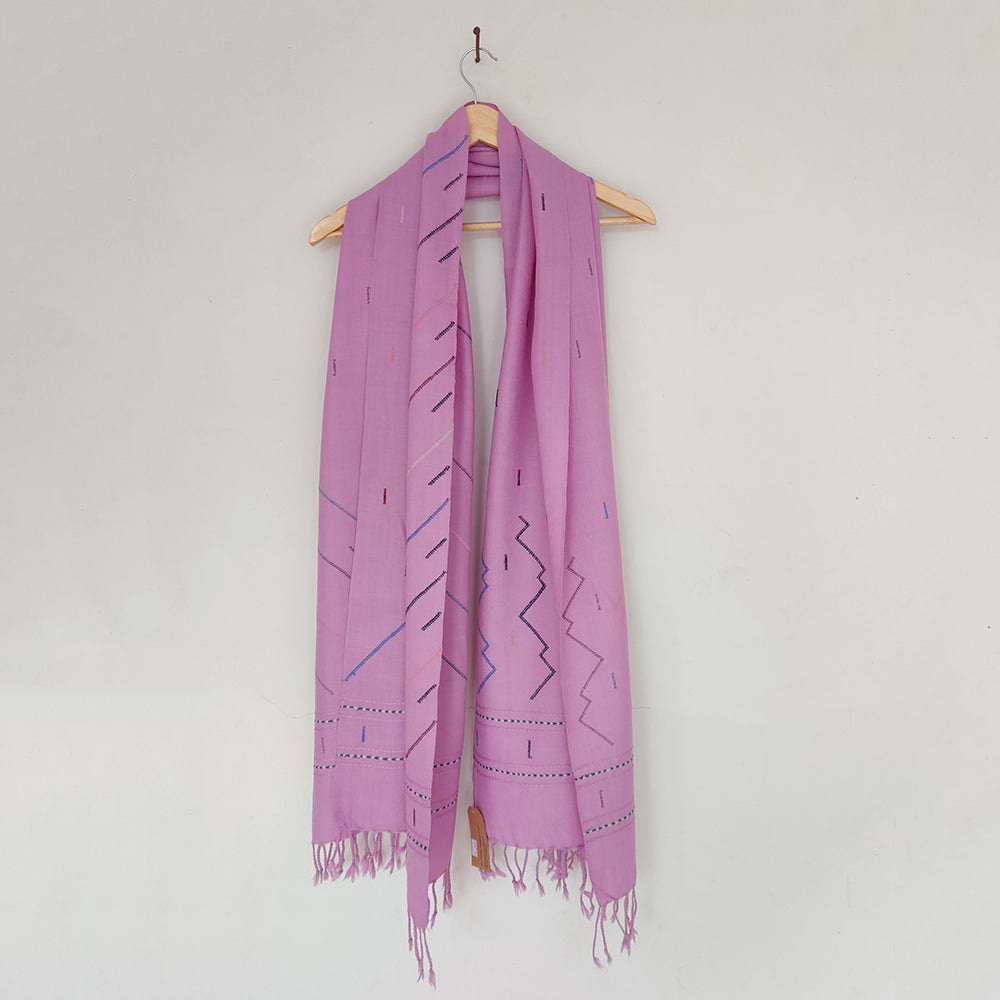 Purple Handwoven Merino Wool Stole