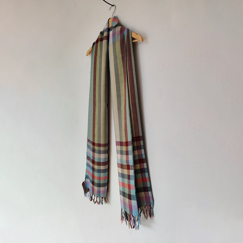 Multicolor Handwoven Merino Wool Stole