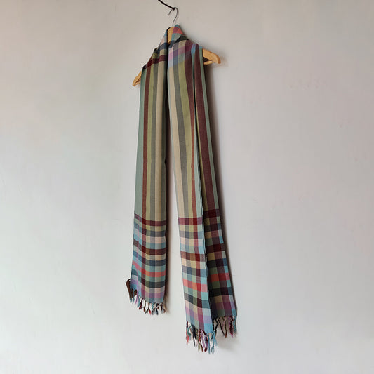 Multicolor Handwoven Merino Wool Stole